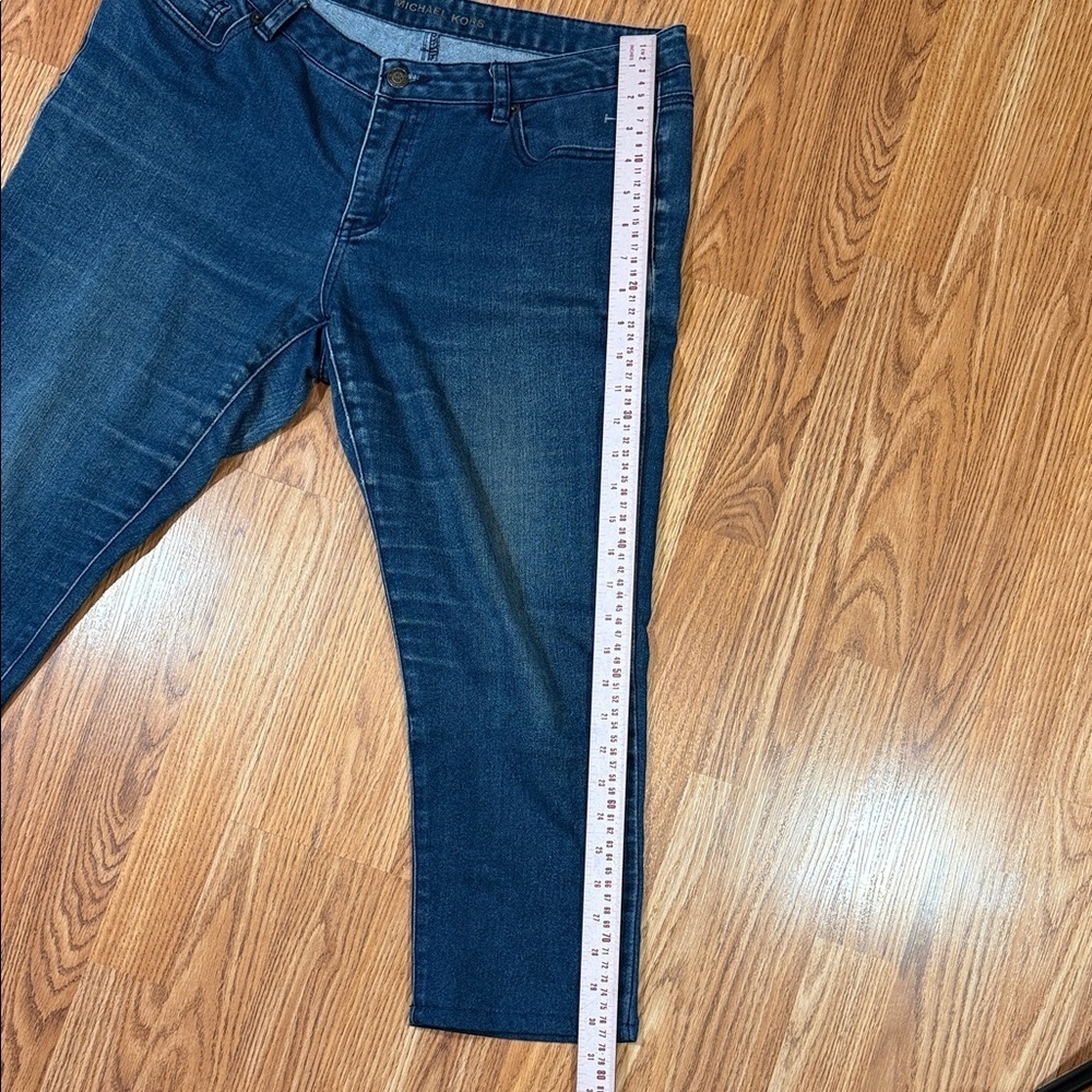 Michael Kors Indigo Relaxed Women Spring Crop Fit Jeans - Picture 13 of 13